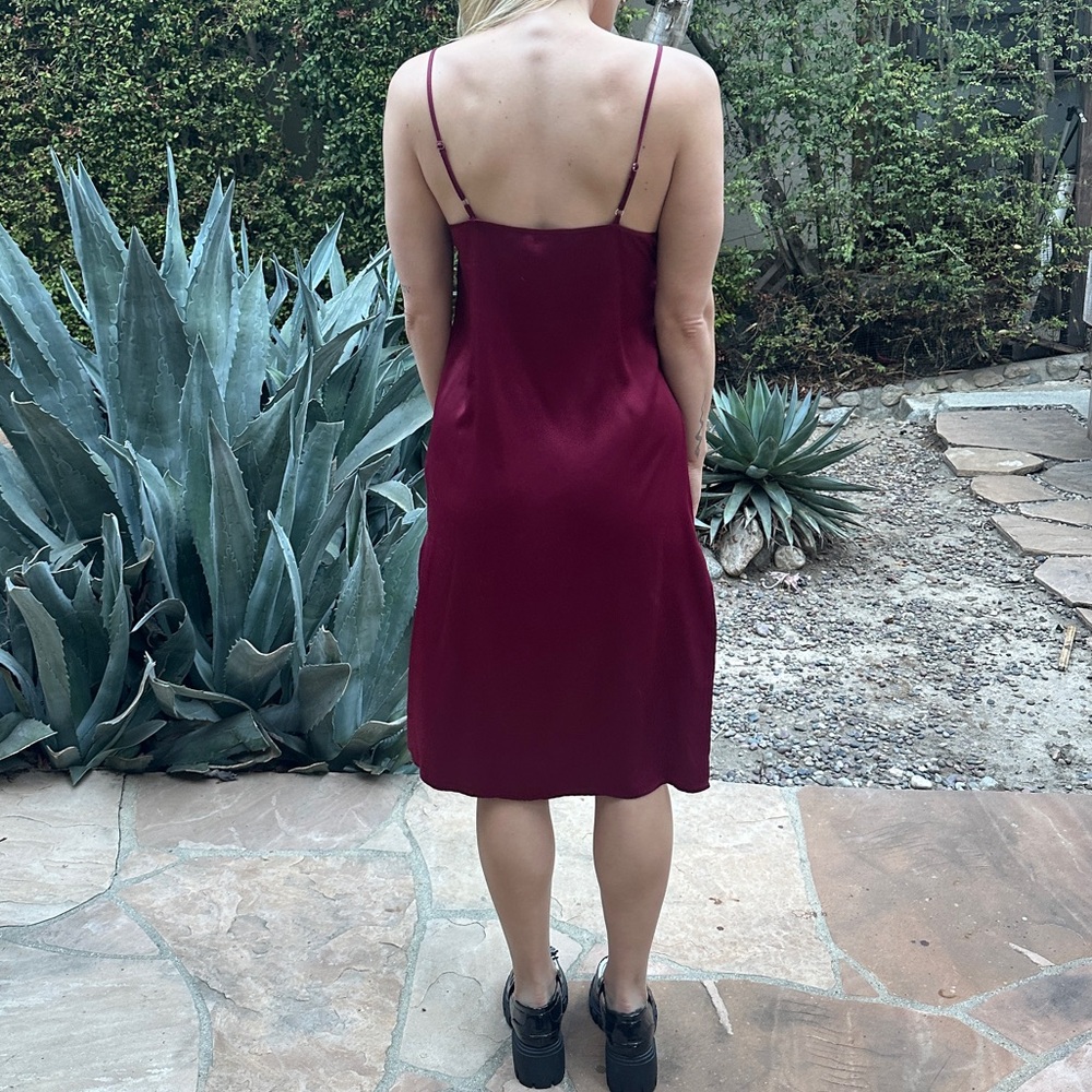 Red Slip Dress - Picture 2 of 4